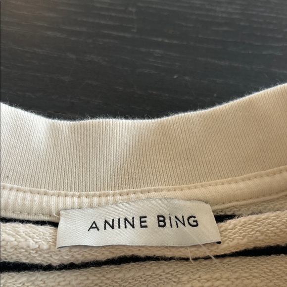 ANINE BING Dean Sweatshirt In Stripe Print - Picture 7 of 15